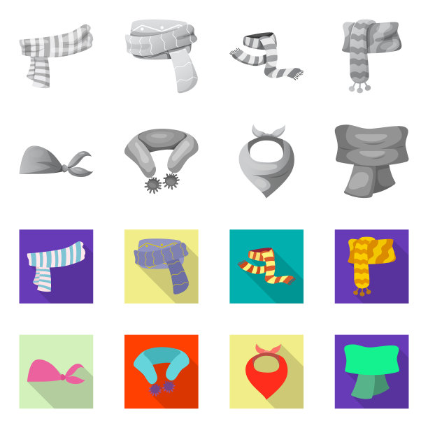 围巾和披肩标志图片下载