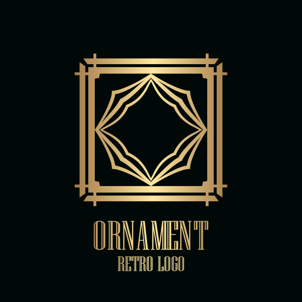 装饰艺术复古标志图片下载