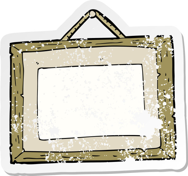 复古心疼贴纸的卡通图片图片下载