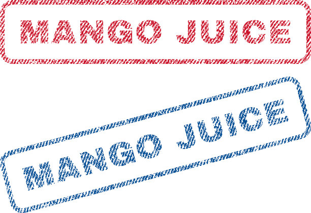芒果汁纺织邮票图片下载