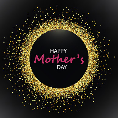 黑色背景和金色闪光的圆圈图片下载