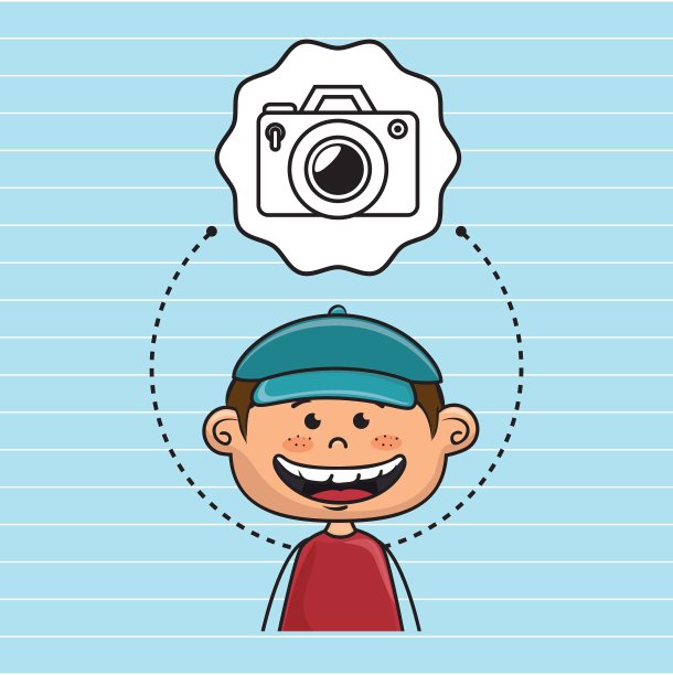 男孩卡通帽子图标图片下载