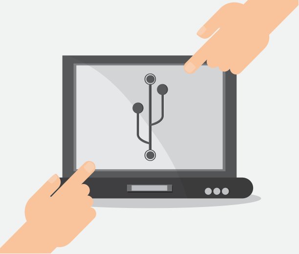 孤立的笔记本设备设计图片下载