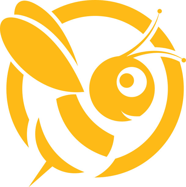 蜜蜂logo模板图标图片下载