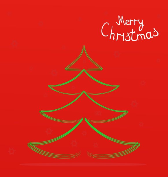 圣诞贺卡罗兹德斯特文斯基冷杉树图片下载