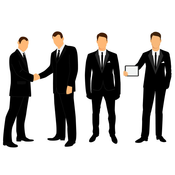 婚礼男子的西服和燕尾服系列图片下载