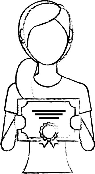 获得学位的女性图片下载