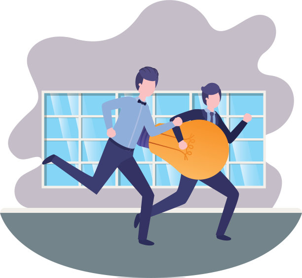 在客厅里用灯泡的商人图片下载