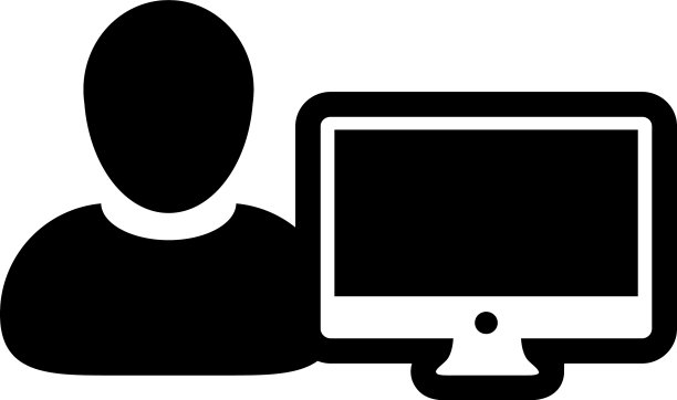 工人图标男性用户用电脑图片下载