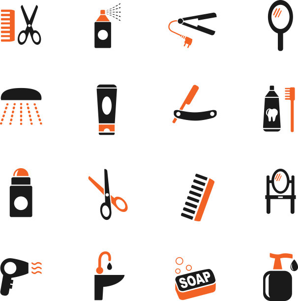 个人护理图标集图片下载