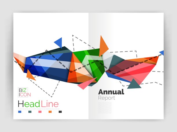摘要背景年度报告模板图片下载
