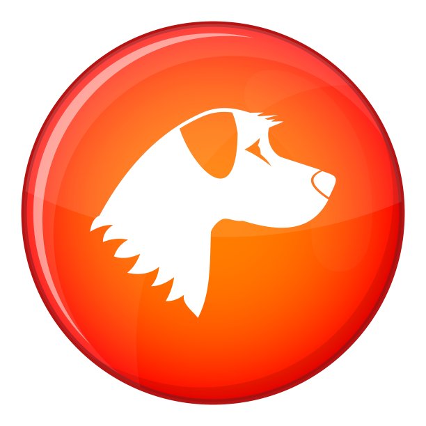 狗图标平面样式图片下载