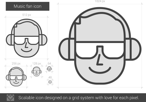 音乐迷线图标图片下载