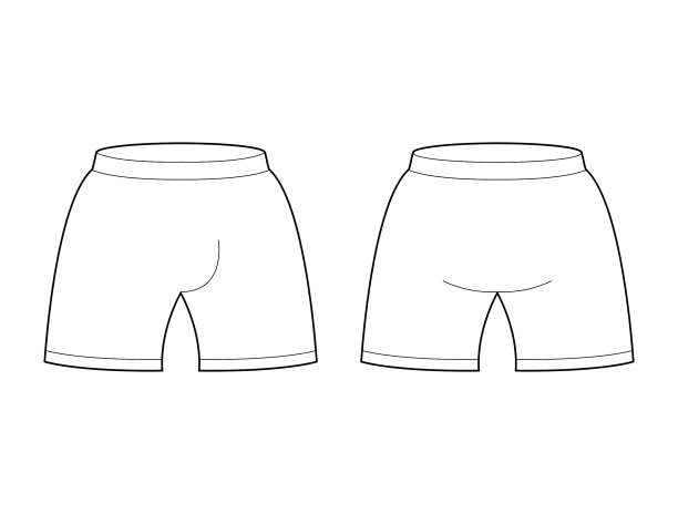 短裤模板的设计样本为运动图片下载