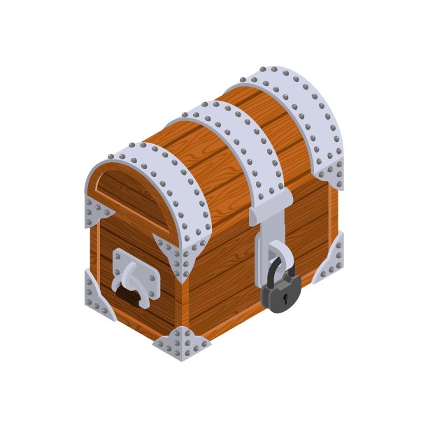 有大锁的旧棺材图片下载