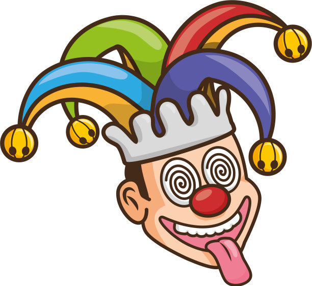 小丑的脸戴着帽子图片下载