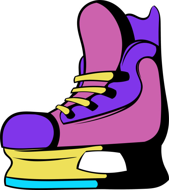 冰球溜冰鞋图标图标卡通图片下载