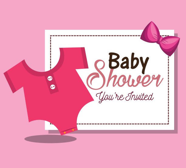 宝宝送礼会邀请函图片下载