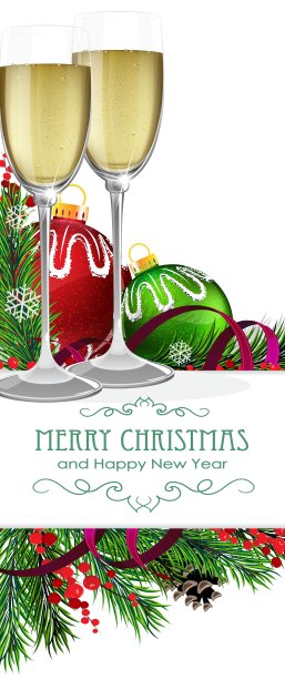 香槟和圣诞舞会图片下载
