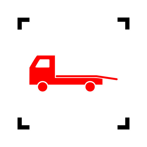 抢险车旁的疏散标志服务图片下载