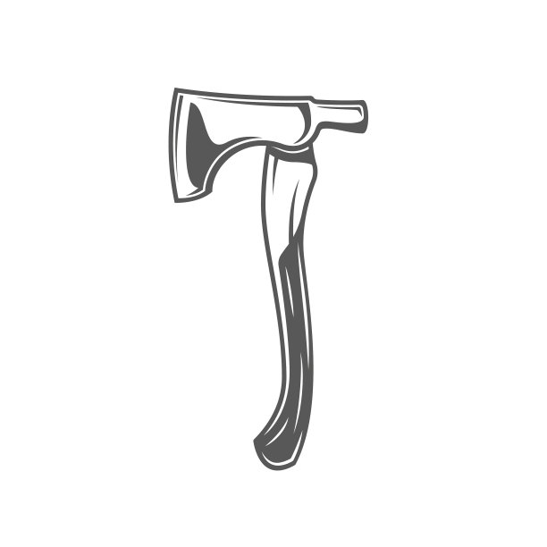 斧头孤立的白色背景图片下载