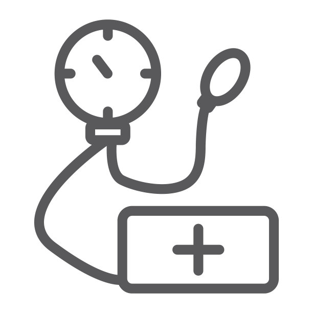 眼压计线性医疗保健图标图片下载