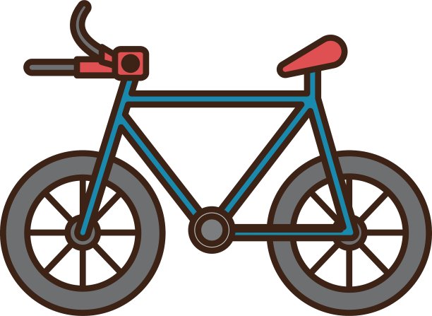 自行车车辆孤立图标图片下载