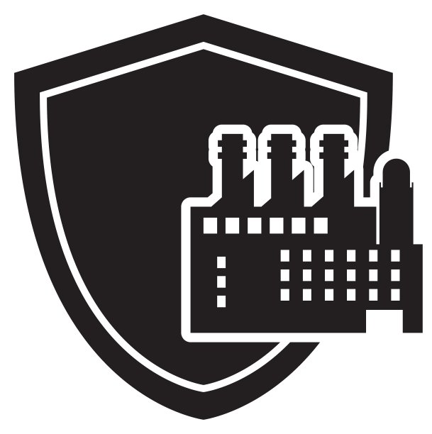 工厂和盾牌图标图片下载