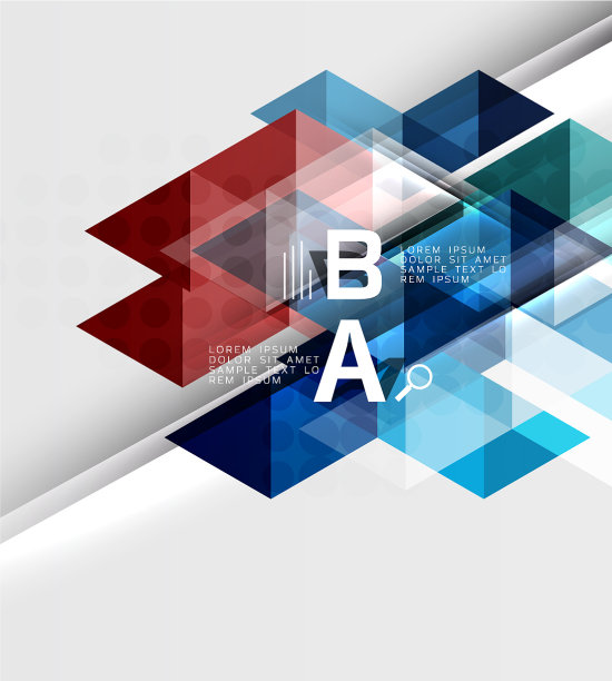 三角形几何图形信息横幅图片下载