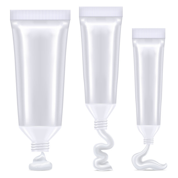 逼真的奶油管图片下载