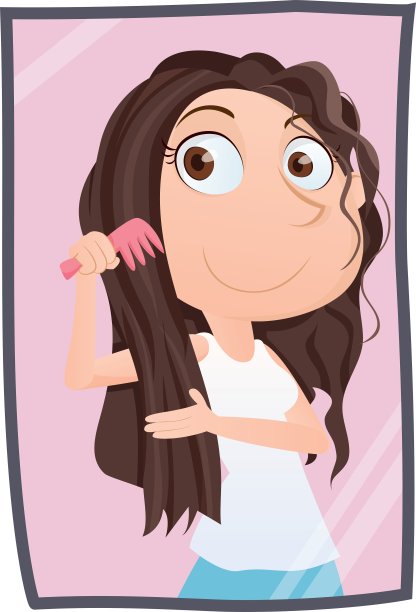 梳理头发图片下载