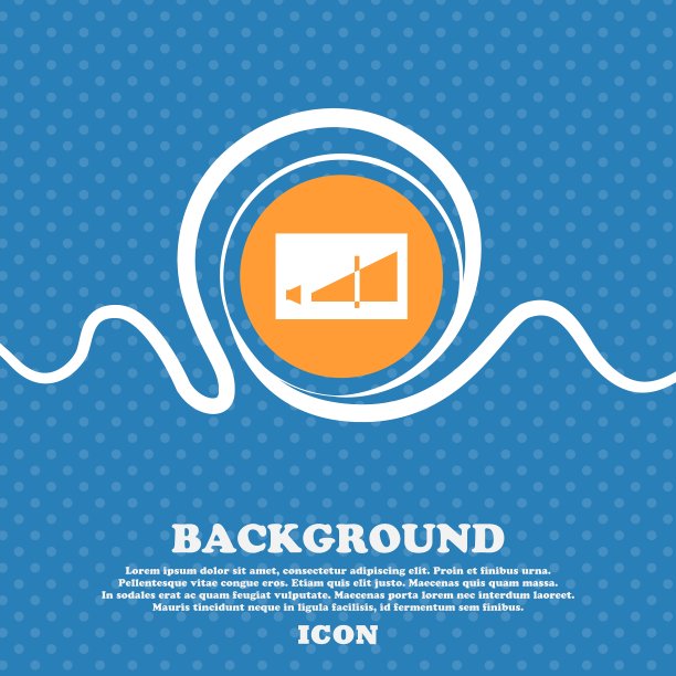 音量调节图标标志蓝色和白色图片下载