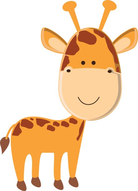 卡通动物图标形象图片下载