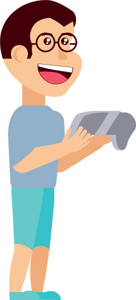 男孩与游戏控制角色图片下载