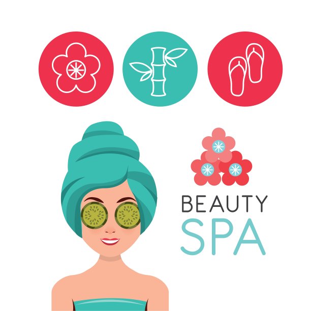 美容spa设平图标图片下载