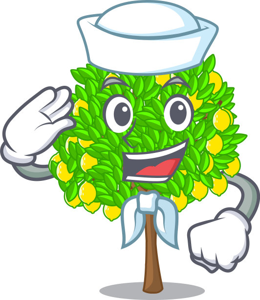 水手柠檬树卡通形状图片下载