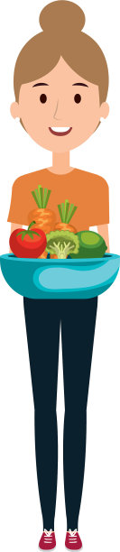 菜里有蔬菜的女人图片下载