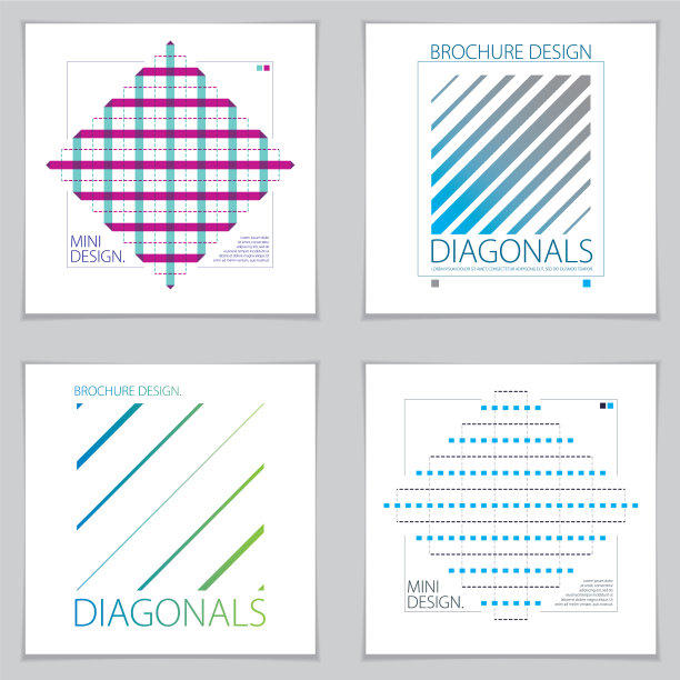 背景与几何图案的传单图片下载