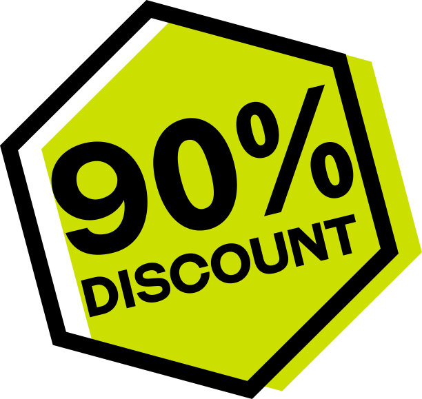 白色的九折邮票图片下载