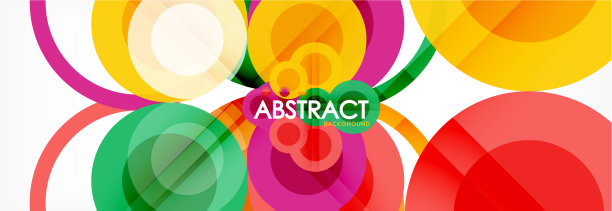 圆构成抽象背景图片下载