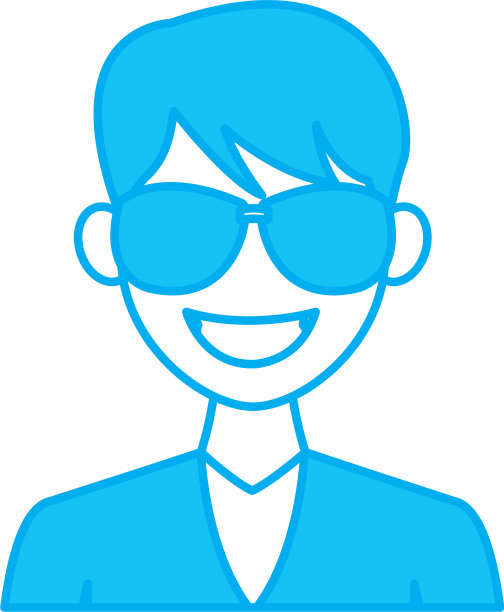 穿着优雅，戴着墨镜的年轻人图片下载