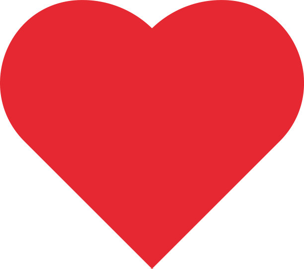 爱心图标设计模板孤立图片下载