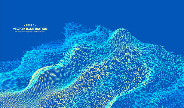 抽象网格背景水面图片下载