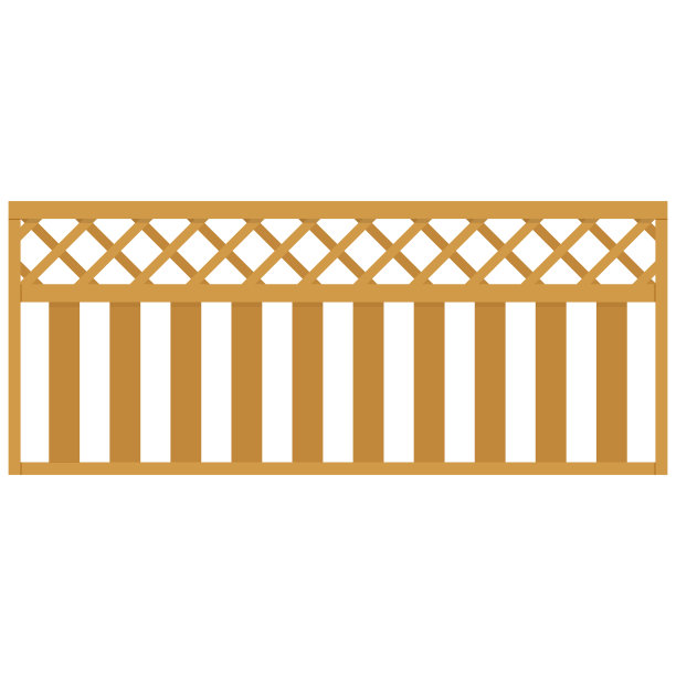 木制的乡村花园围墙上孤立白色图片下载