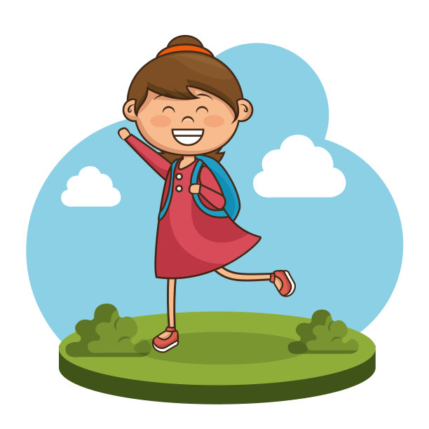 可爱的小女孩角色图片下载