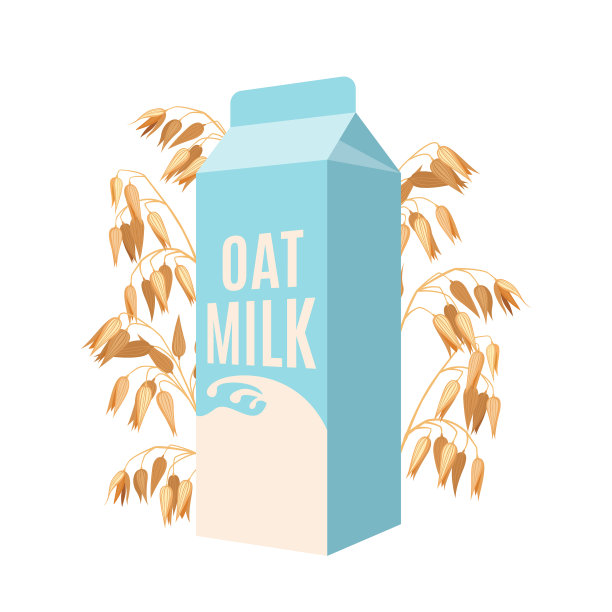 燕麦牛奶图标孤立在白色背景图片下载