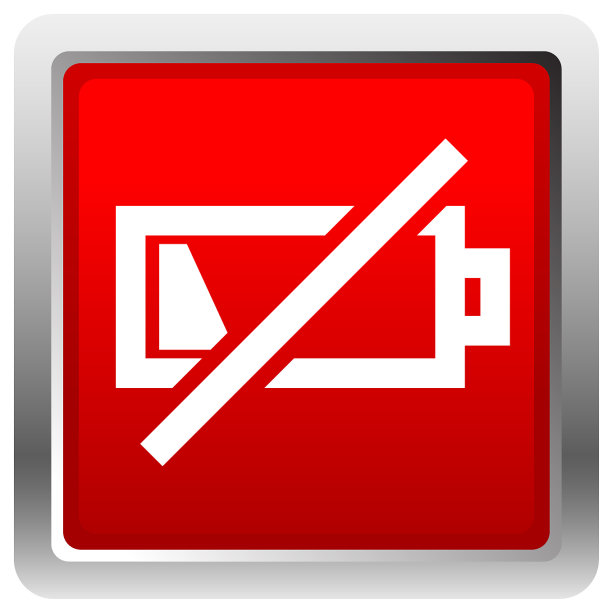 图标与低电池符号电池水平图片下载