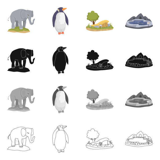 自然和有趣的图标集图片下载