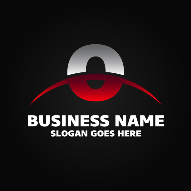 字母标志设计与黑暗的背景图片下载