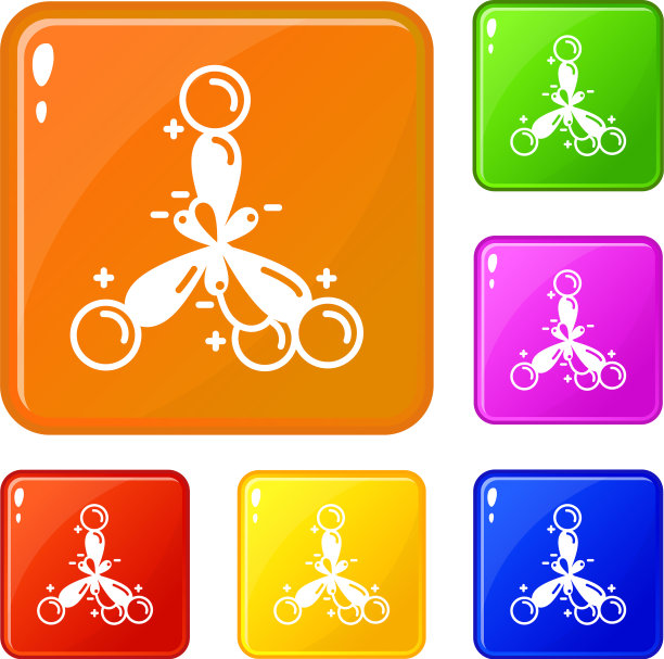 离子分子图标设置颜色图片下载